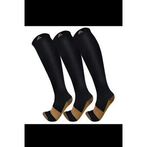 3 Pack Copper Compression Socks - Compression Socks Women & Men Circulation -...
